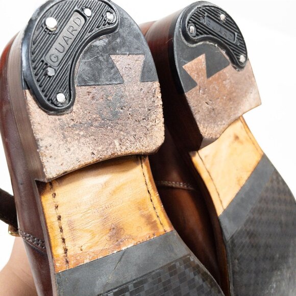 The Office Of Angela Scott Mr. Colin Double Monkstrap Loafers SZ US 8 Leather - Picture 15 of 16